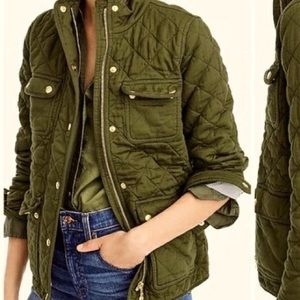 J Crew quilted field jacket